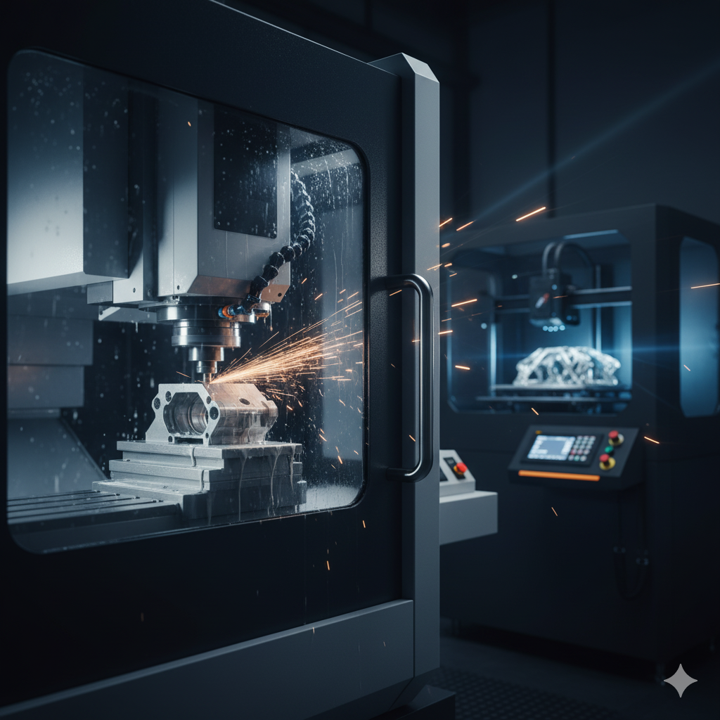 Complex Computational Fluid Dynamics (CFD) analysis of a blue and red sports car in a virtual wind tunnel on a dark screen